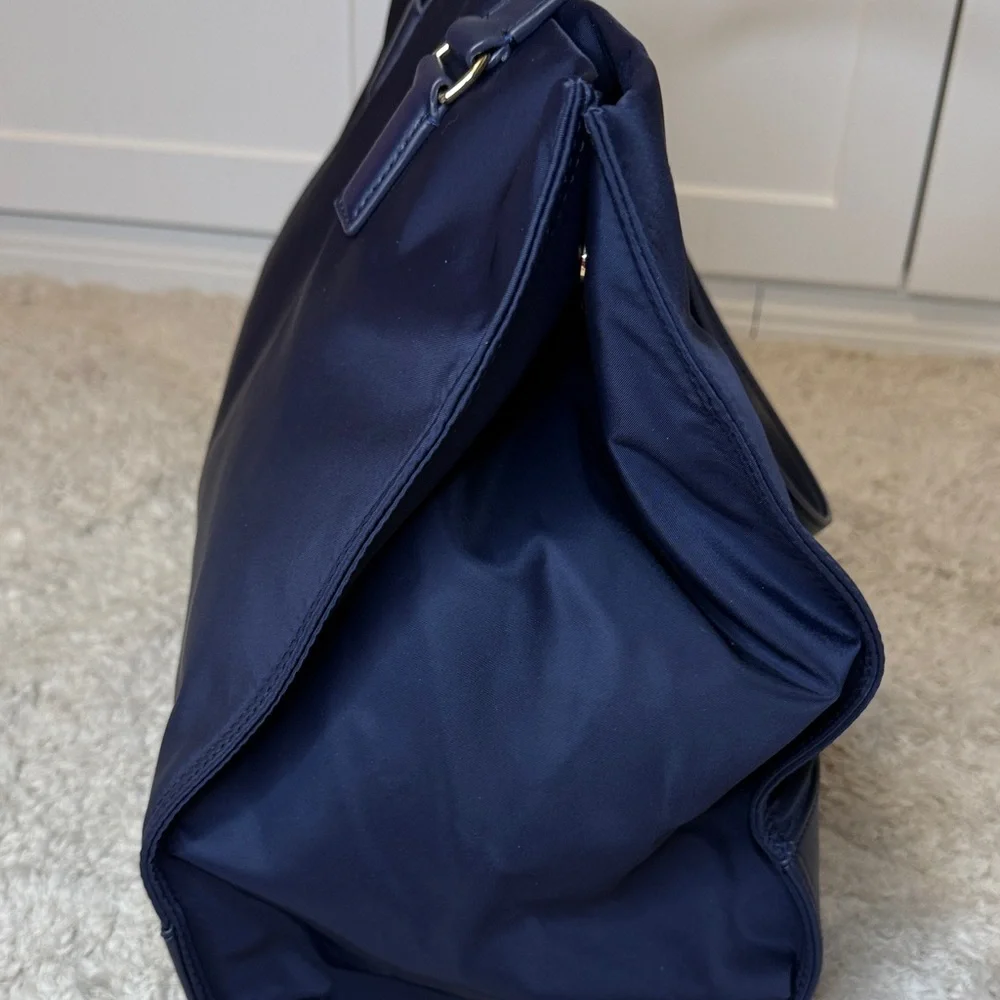 NWOT Tory Burch Midnight Blue Ella Nylon Tote - Picture 5 of 13